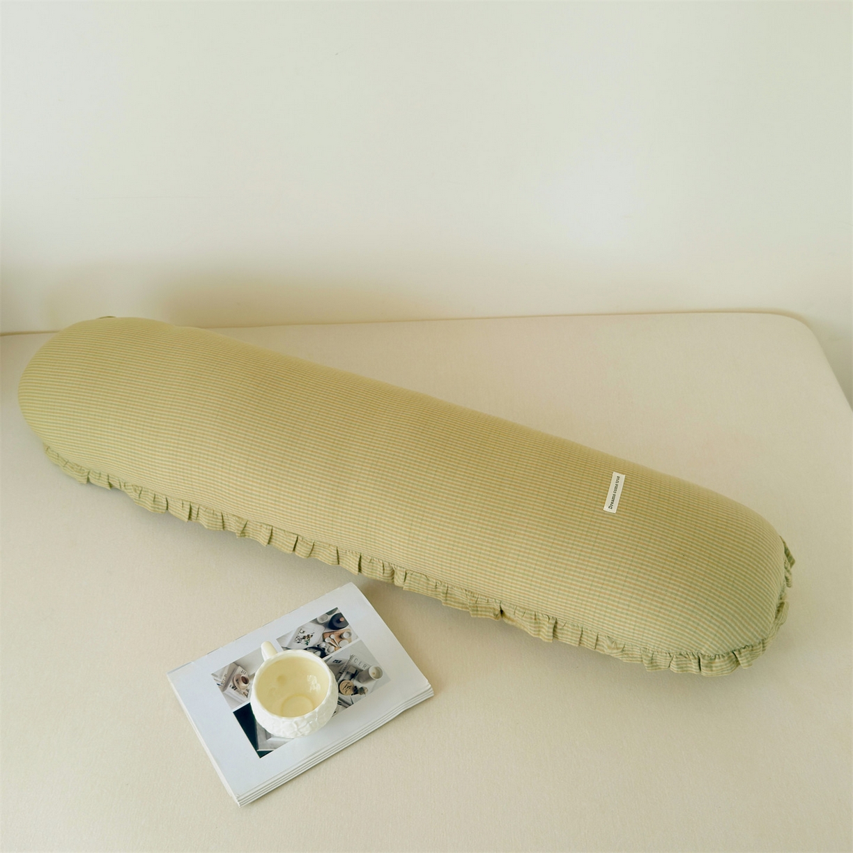 91家纺网 家纺一手货源 找家纺 麦肯锡 2025新款美拉德系列长条抱枕夹腿抱枕 奶黄【产品图】/对