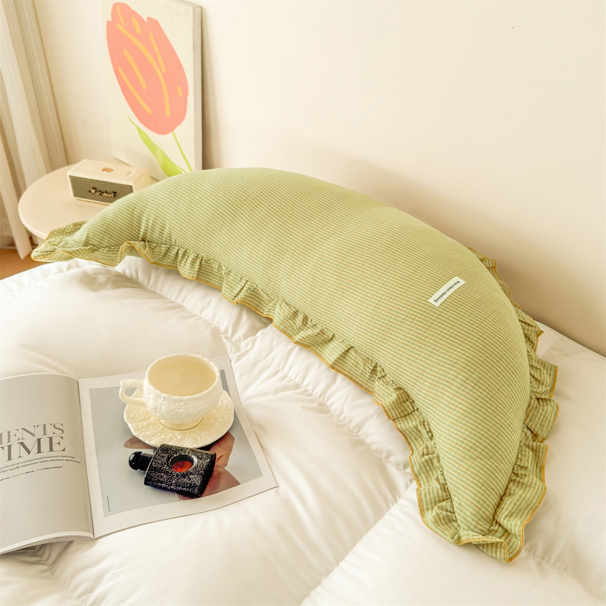 91家纺网 家纺一手货源 找家纺 麦肯锡 2025新款美拉德系列月亮抱枕夹腿抱枕 奶黄【产品图】/只