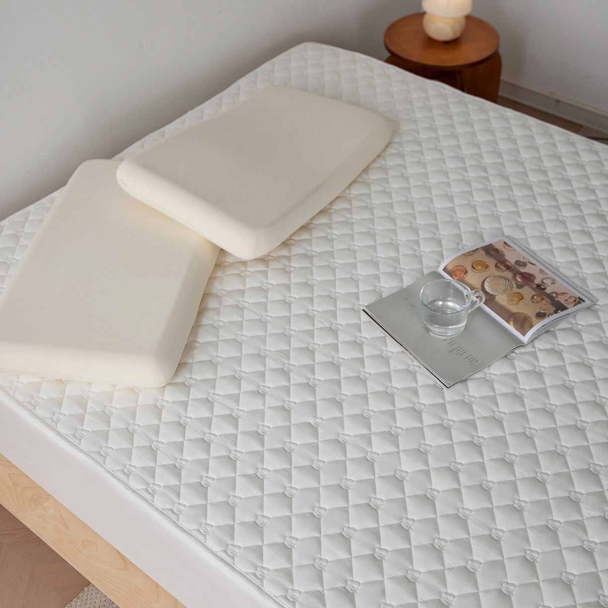 91家纺网 家纺一手货源 找家纺 （总）三味舒屋 2025新款朵桃系列全棉夹棉保护垫软床垫薄床垫（控价 券后叠加不低于128、158、168、178）