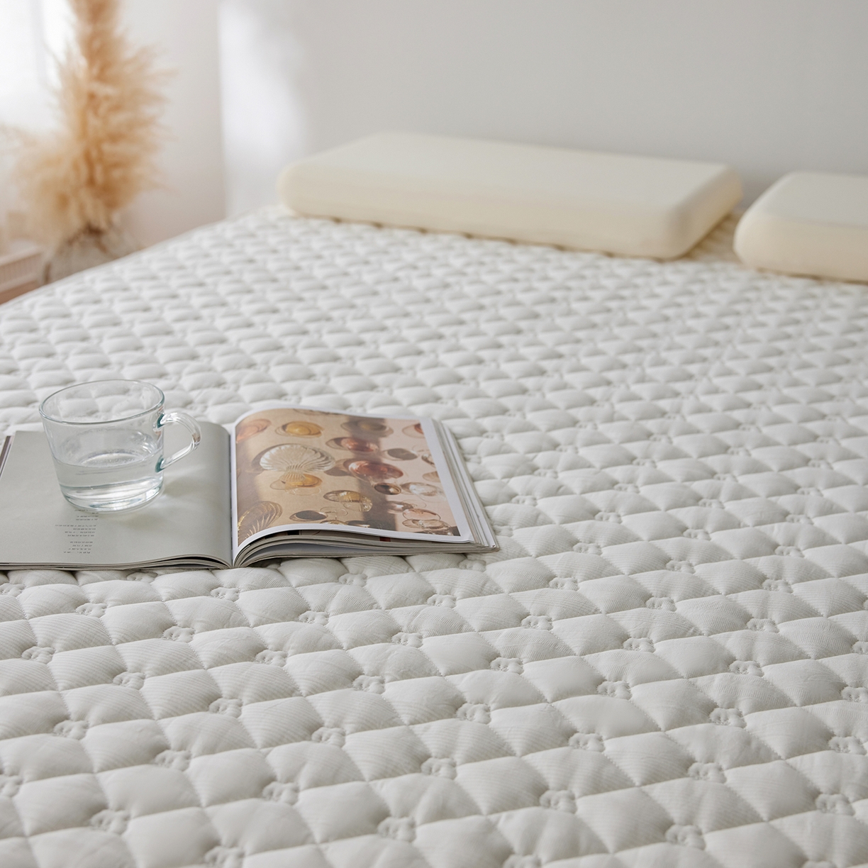 91家纺网 家纺一手货源 找家纺 三味舒屋 2025新款朵桃系列全棉夹棉保护垫软床垫薄床垫（控价 券后叠加不低于128、158、168、178） 棉朵