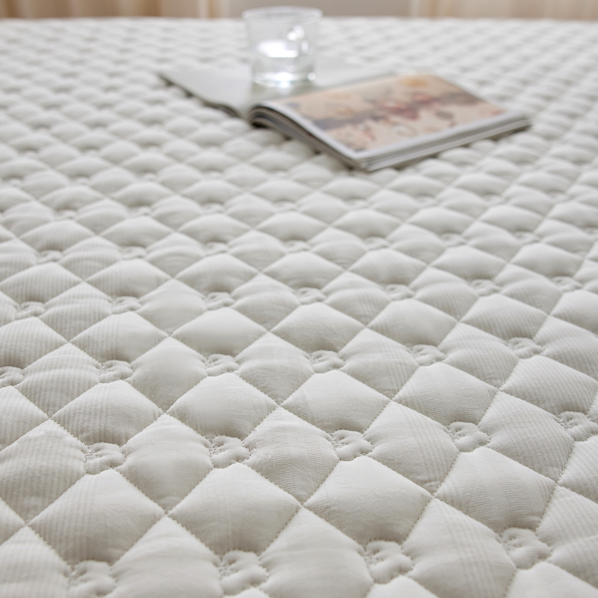 91家纺网 家纺一手货源 找家纺 （总）三味舒屋 2025新款朵桃系列全棉夹棉保护垫软床垫薄床垫（控价 券后叠加不低于128、158、168、178）