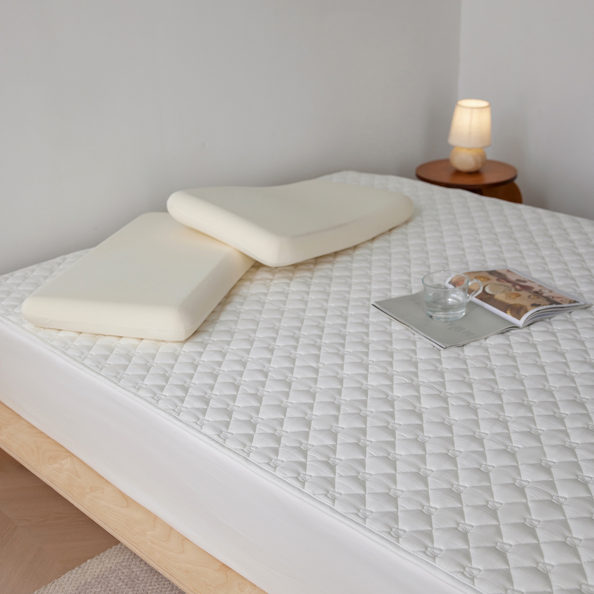 91家纺网 家纺一手货源 找家纺 （总）三味舒屋 2025新款朵桃系列全棉夹棉保护垫软床垫薄床垫（控价 券后叠加不低于128、158、168、178）