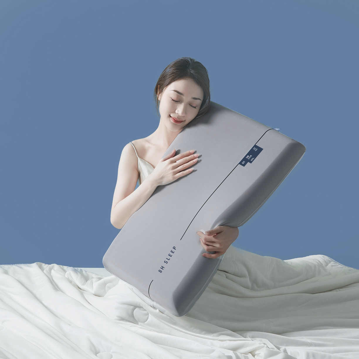 蝶飞舞 2025新款8H款酒店同款民宿深睡零压力慢回弹云朵记忆枕枕头直播热款  枕芯可定制Lo 灰色