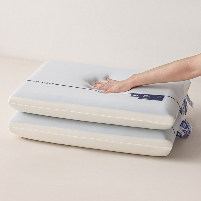 91家纺网 家纺一手货源 找家纺 蝶飞舞 2025新款8H款酒店同款民宿深睡零压力慢回弹云朵记忆枕枕头直播热款  枕芯可定制Lo 蓝白