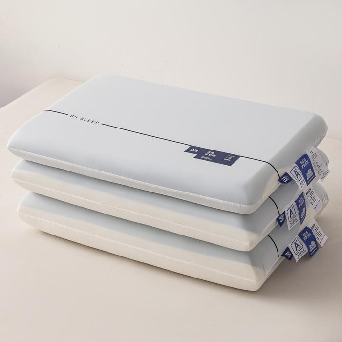 91家纺网 家纺一手货源 找家纺 蝶飞舞 2025新款8H款酒店同款民宿深睡零压力慢回弹云朵记忆枕枕头直播热款  枕芯可定制Lo 蓝白