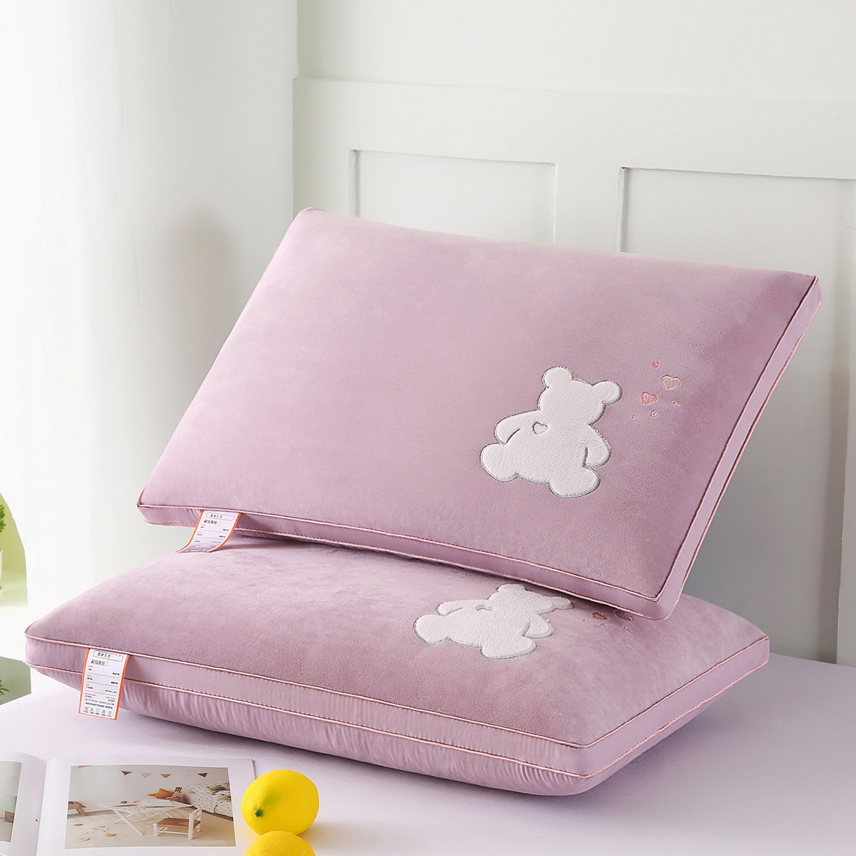 91家纺网 家纺一手货源 找家纺 （总）永乐枕芯 2025新款热绒款贴布绣枕头枕芯