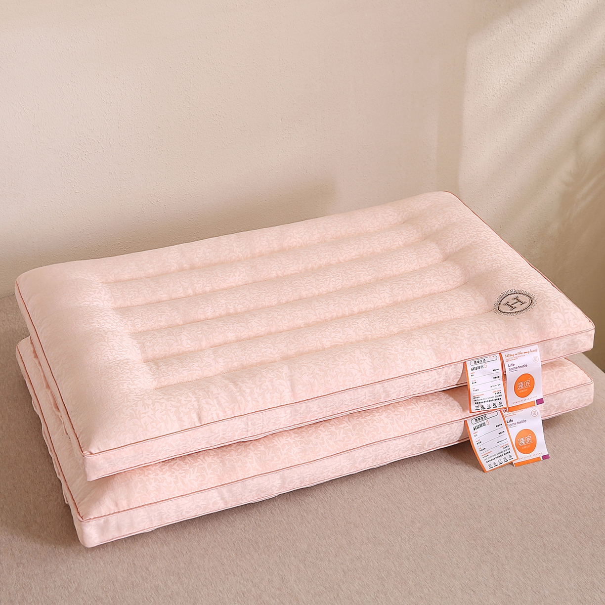 91家纺网 家纺一手货源 找家纺 （总）永乐枕芯 2025新款提花款低枕枕头枕芯