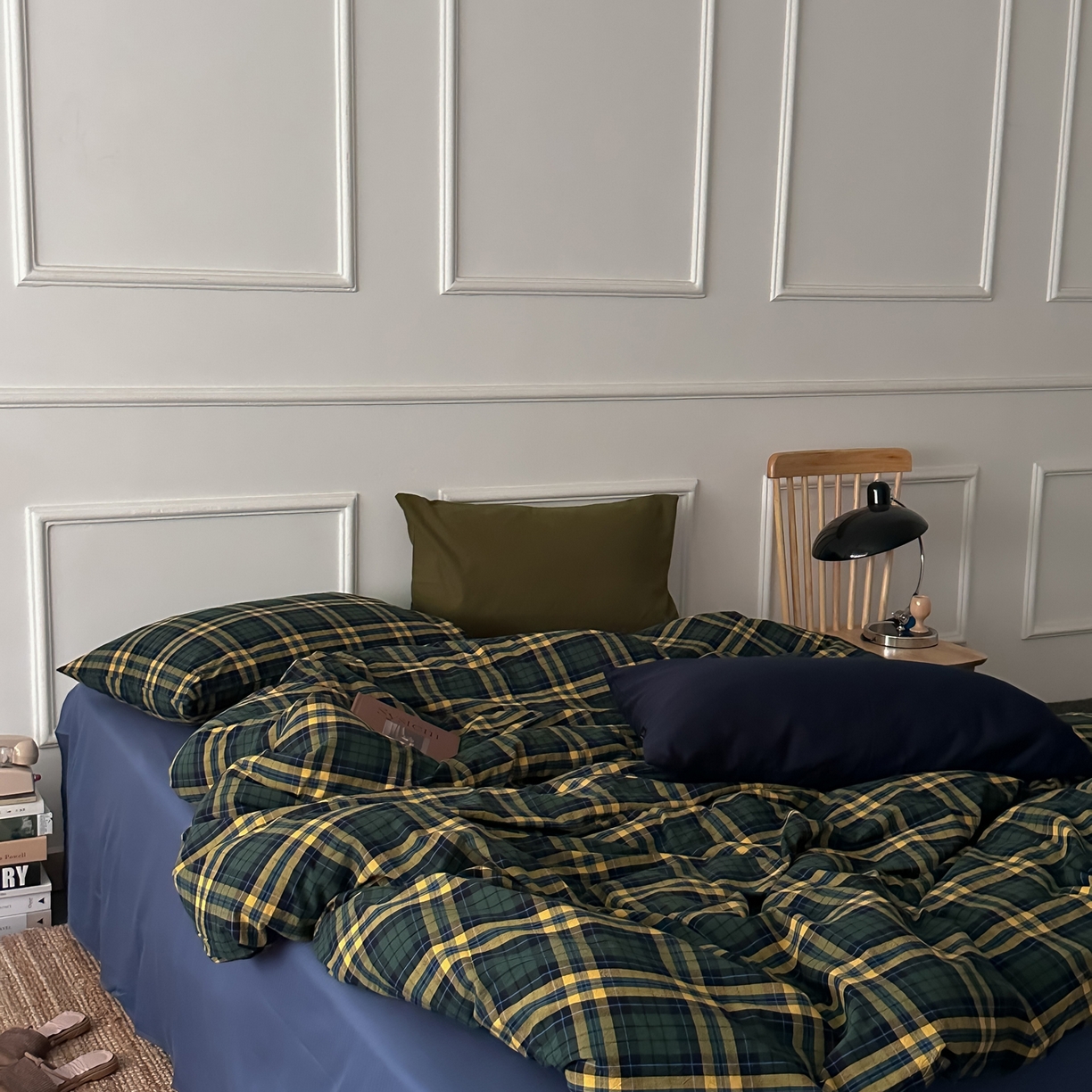 91家纺网 家纺一手货源 找家纺 （总）柚可家居 2026新款色织水洗棉全棉四件套-鹿岛屋（券后标准不低于258元，加大不低于278元）会员-5元