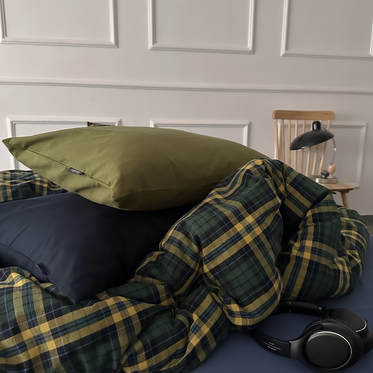 91家纺网 家纺一手货源 找家纺 （总）柚可家居 2026新款色织水洗棉全棉四件套-鹿岛屋（券后标准不低于258元，加大不低于278元）会员-5元