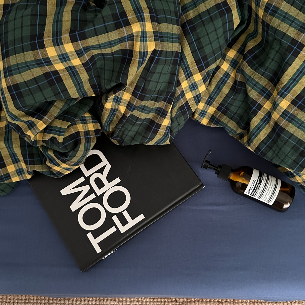 91家纺网 家纺一手货源 找家纺 柚可家居 2026新款色织水洗棉全棉四件套-鹿岛屋（券后标准不低于258元，加大不低于278元）会员-5元 鹿岛屋（枕套格子+藏蓝）