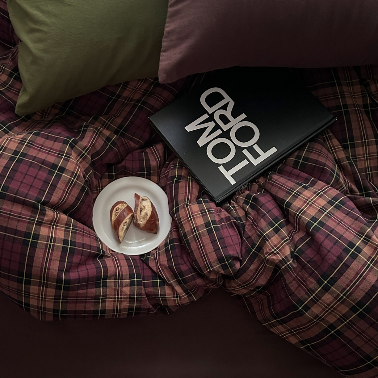 91家纺网 家纺一手货源 找家纺 柚可家居 2026新款色织水洗棉全棉四件套-落日西雅图（券后标准不低于258元，加大不低于278元）会员-5元 落日西雅图（枕套橄榄绿+拿铁）