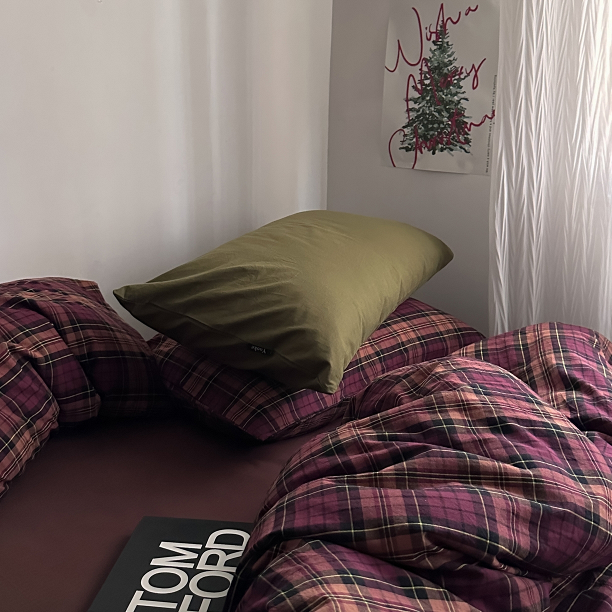 91家纺网 家纺一手货源 找家纺 （总）柚可家居 2026新款色织水洗棉全棉四件套-落日西雅图（券后标准不低于258元，加大不低于278元）会员-5元