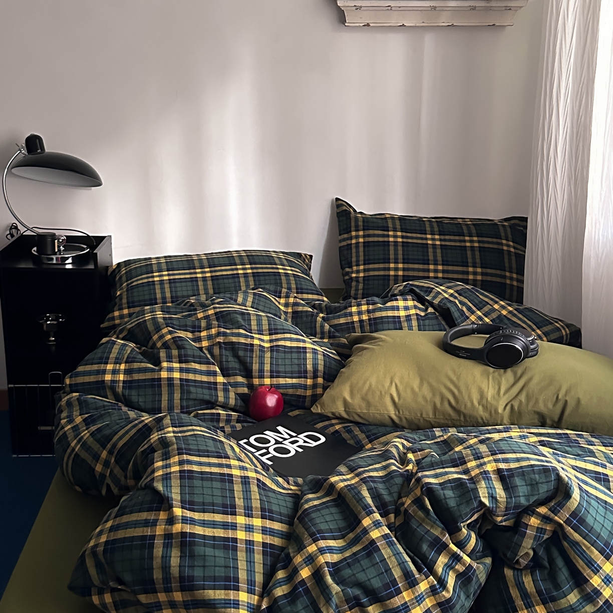 91家纺网 家纺一手货源 找家纺 （总）柚可家居 2026新款色织水洗棉全棉四件套-弥生树（券后标准不低于258元，加大不低于278元）会员-5元