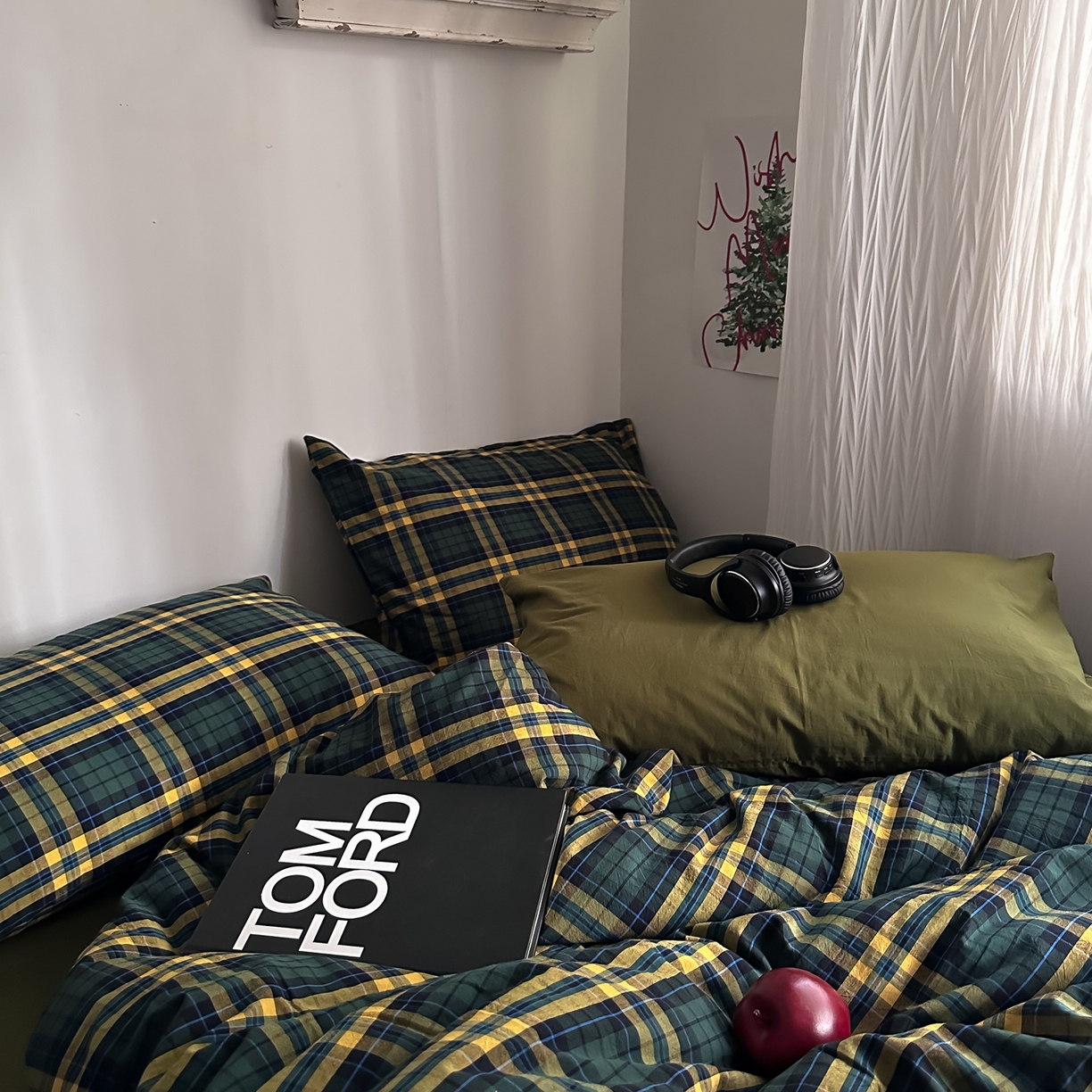 91家纺网 家纺一手货源 找家纺 （总）柚可家居 2026新款色织水洗棉全棉四件套-弥生树（券后标准不低于258元，加大不低于278元）会员-5元