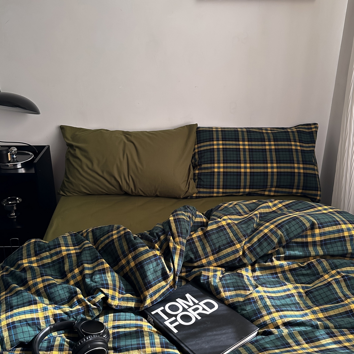 91家纺网 家纺一手货源 找家纺 （总）柚可家居 2026新款色织水洗棉全棉四件套-弥生树（券后标准不低于258元，加大不低于278元）会员-5元