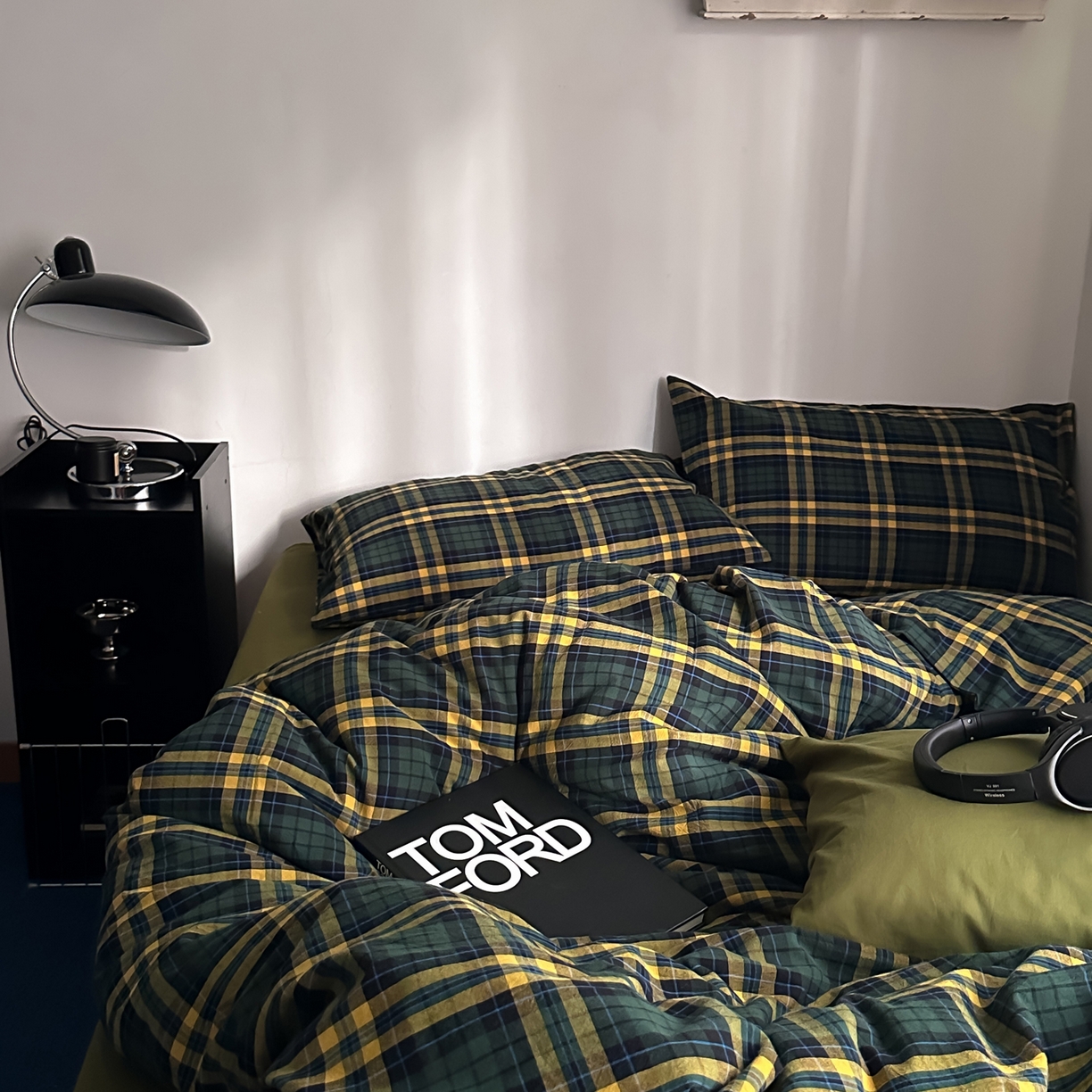 91家纺网 家纺一手货源 找家纺 柚可家居 2026新款色织水洗棉全棉四件套-弥生树（券后标准不低于258元，加大不低于278元）会员-5元 弥生树（枕套格子）