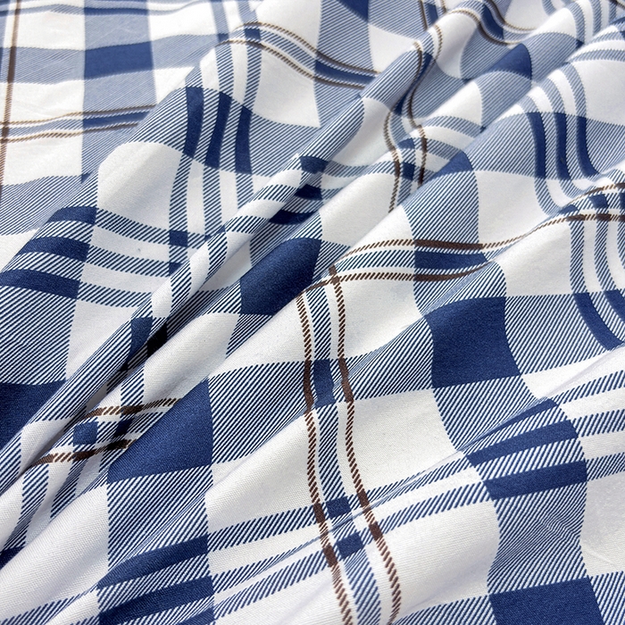 91家纺网 家纺一手货源 找家纺 茗婷家纺 2025新款防水隔尿被套可水洗机洗瘫痪老人宠物专用被套三四件套 经典蓝白格