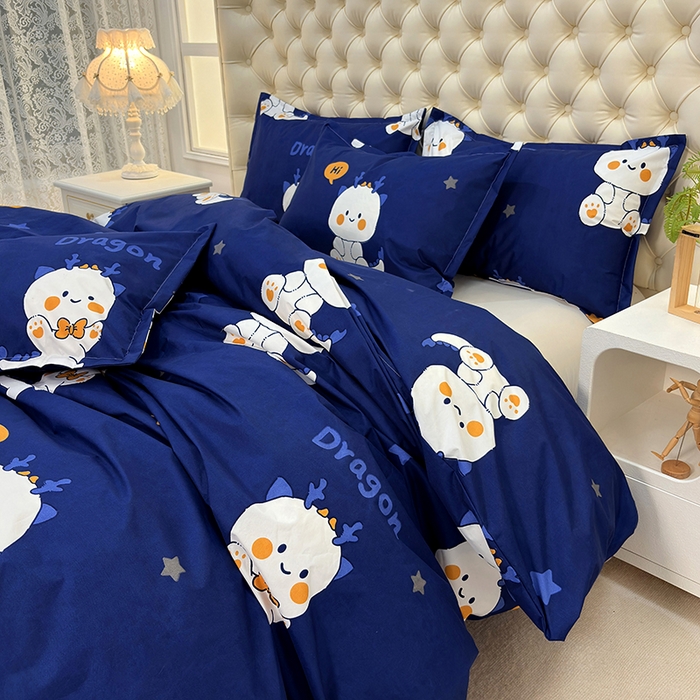 91家纺网 家纺一手货源 找家纺 茗婷家纺 2025新款防水隔尿被套可水洗机洗瘫痪老人宠物专用被套三四件套 小龙人