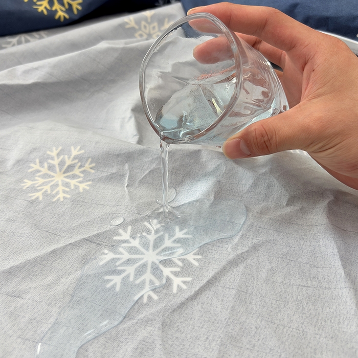 91家纺网 家纺一手货源 找家纺 茗婷家纺 2025新款防水隔尿被套可水洗机洗瘫痪老人宠物专用被套三四件套 月影麋鹿