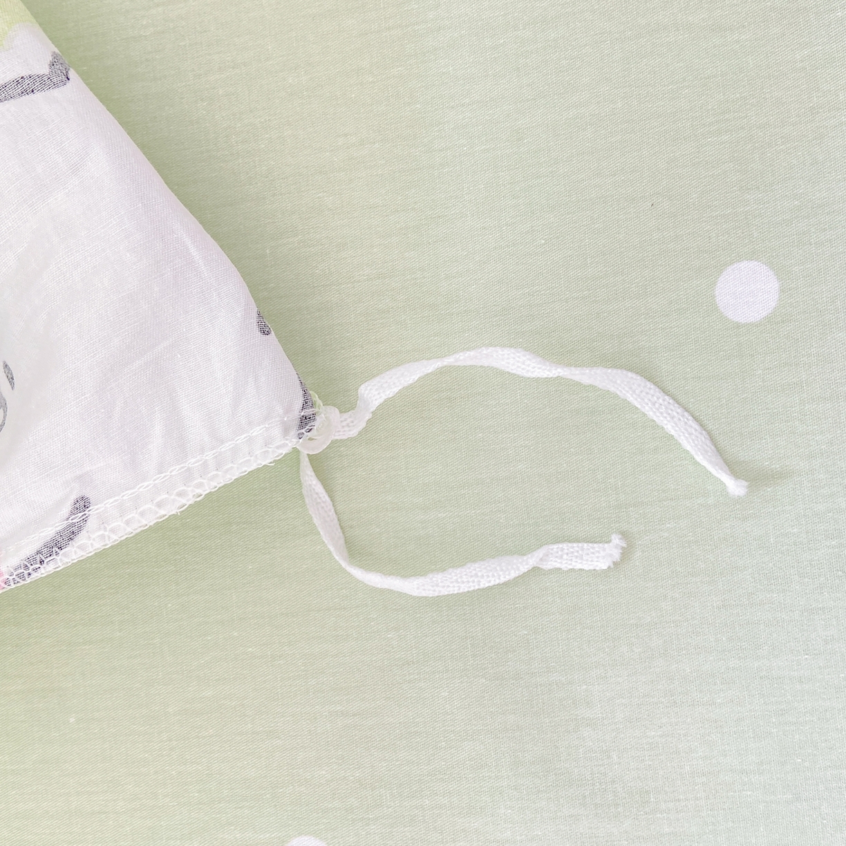 91家纺网 家纺一手货源 找家纺 博雅 2025新款吉伊卡哇正版授权全棉卡通印花四件套 绿条纹吉伊卡哇