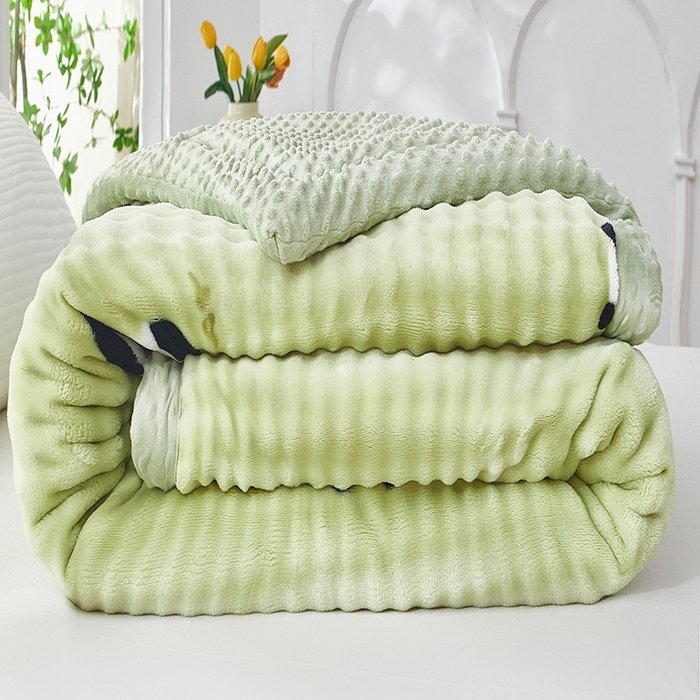 91家纺网 家纺一手货源 找家纺 【12.13周六秒杀 三人助力49.9带回家】双面可用兔毛绒豆豆被被子被芯