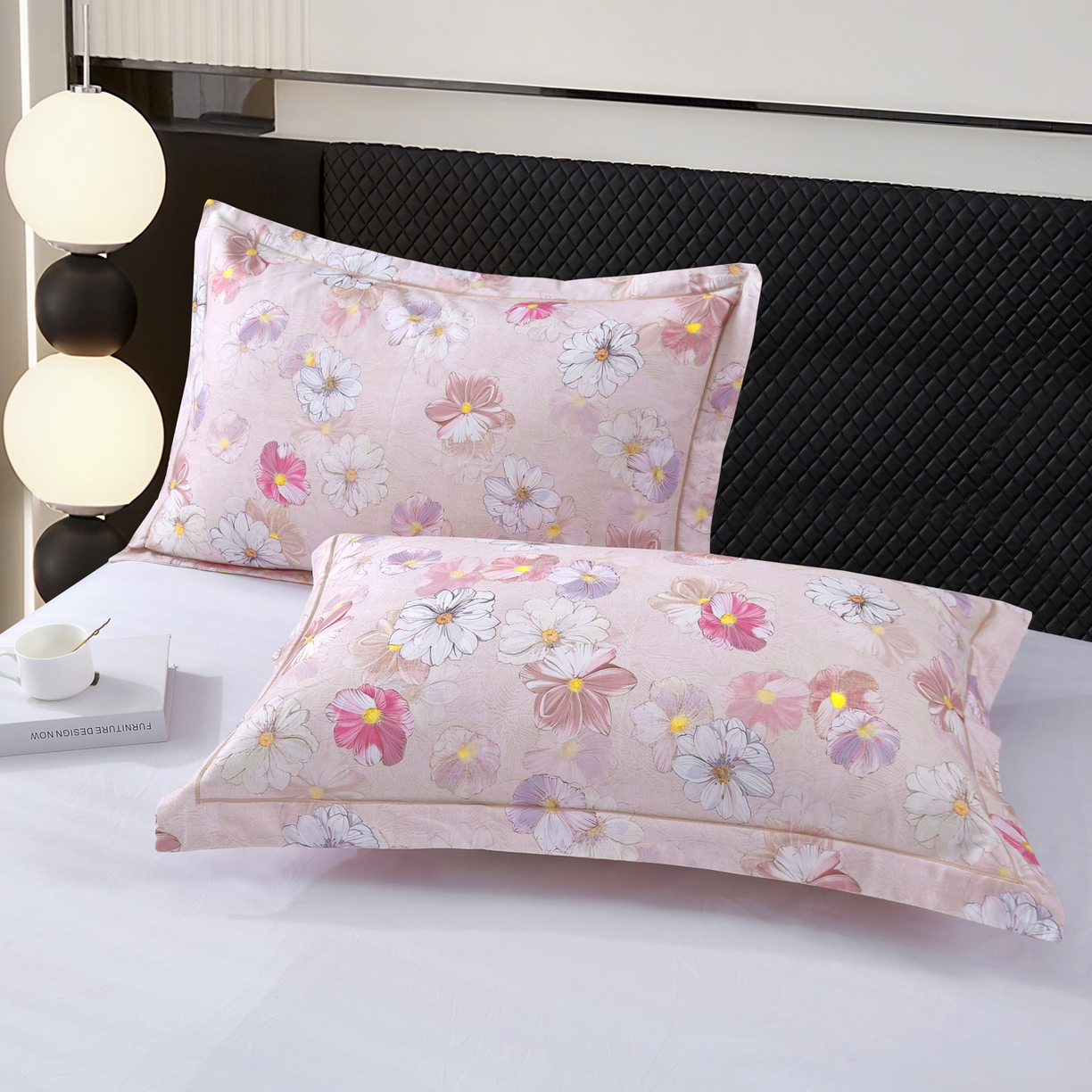 91家纺网 家纺一手货源 找家纺 （总）益利多 2025新款纯棉A类全棉枕套加厚磨毛印花两只装枕头套信封开口48x74/50x80