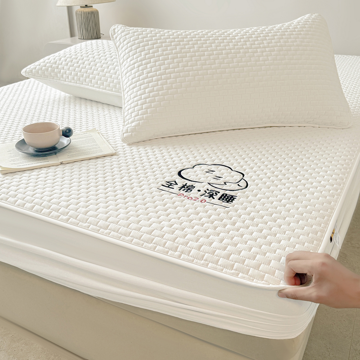 91家纺网 家纺一手货源 找家纺 （总）居眠 2025新款莱尔-100%全棉棉花床笠