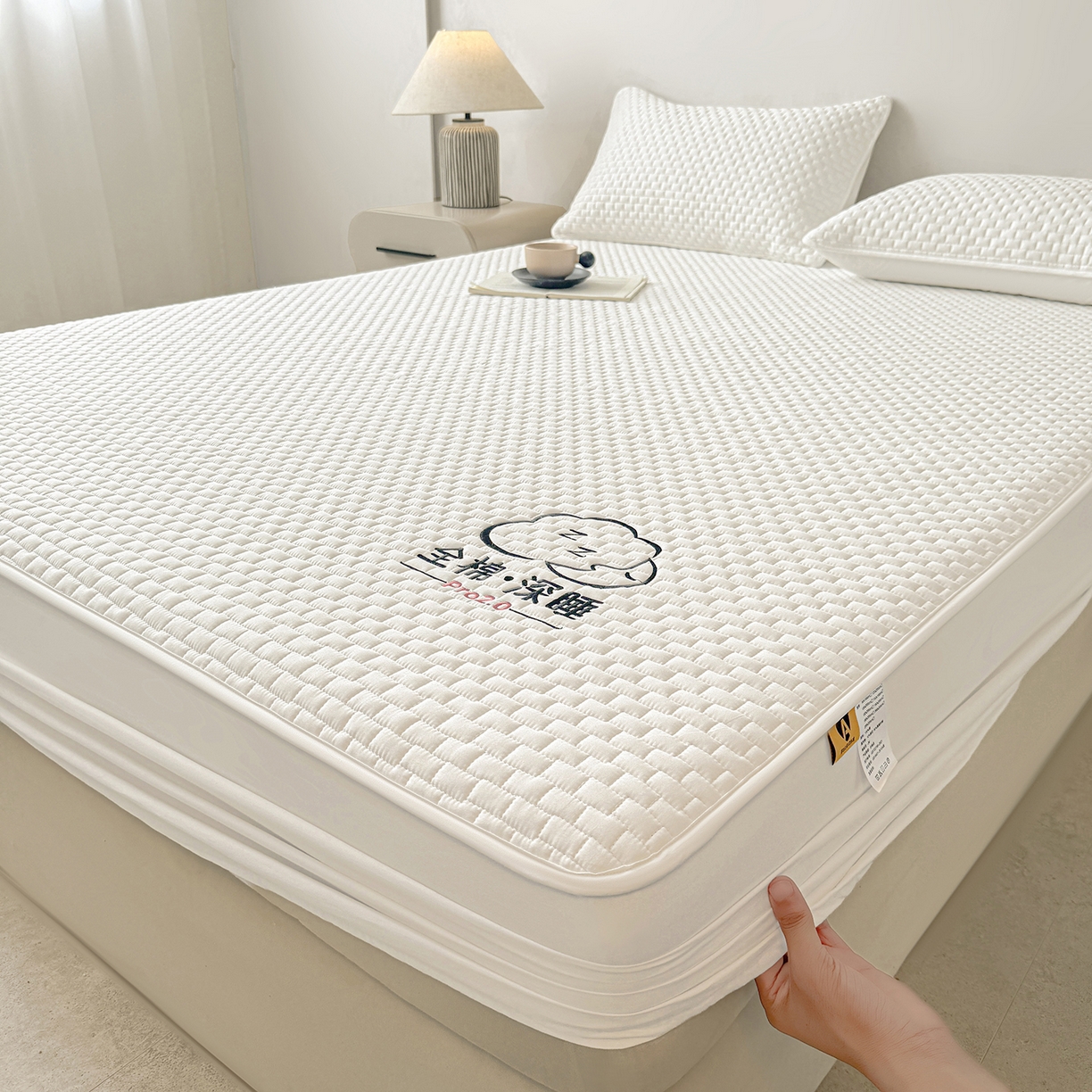 91家纺网 家纺一手货源 找家纺 （总）居眠 2025新款莱尔-100%全棉棉花床笠