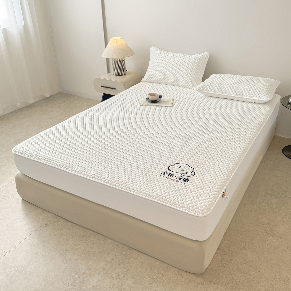 91家纺网 家纺一手货源 找家纺 （总）居眠 2025新款莱尔-100%全棉棉花床笠