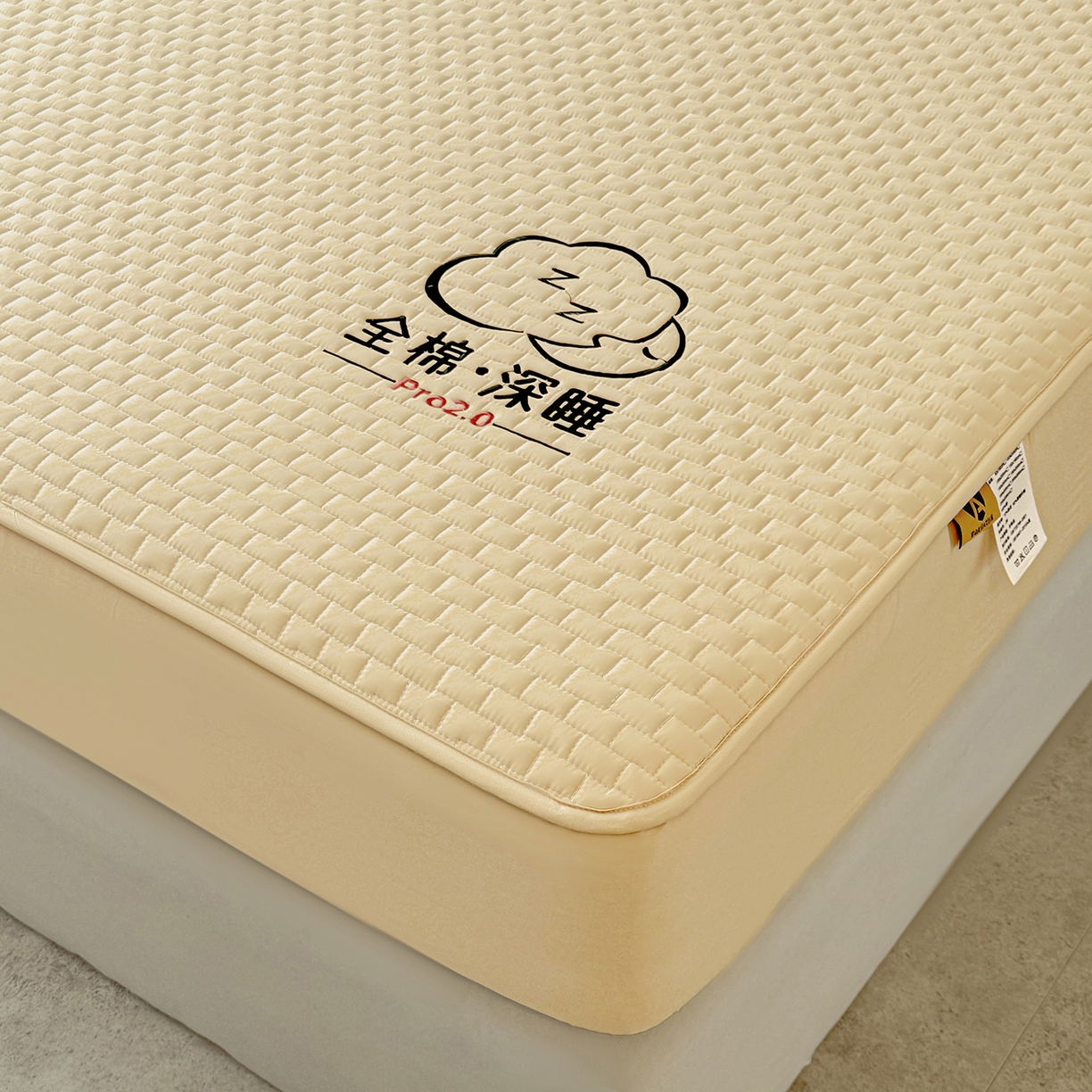 91家纺网 家纺一手货源 找家纺 居眠 2025新款莱尔-100%全棉棉花床笠 莱尔-卡