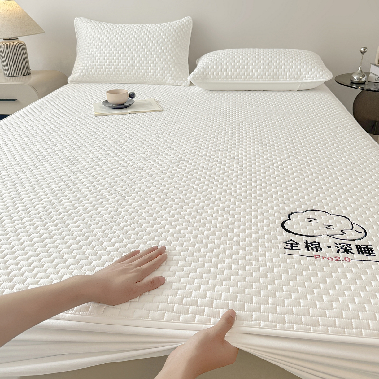 91家纺网 家纺一手货源 找家纺 （总）居眠 2025新款莱尔-100%全棉棉花床笠