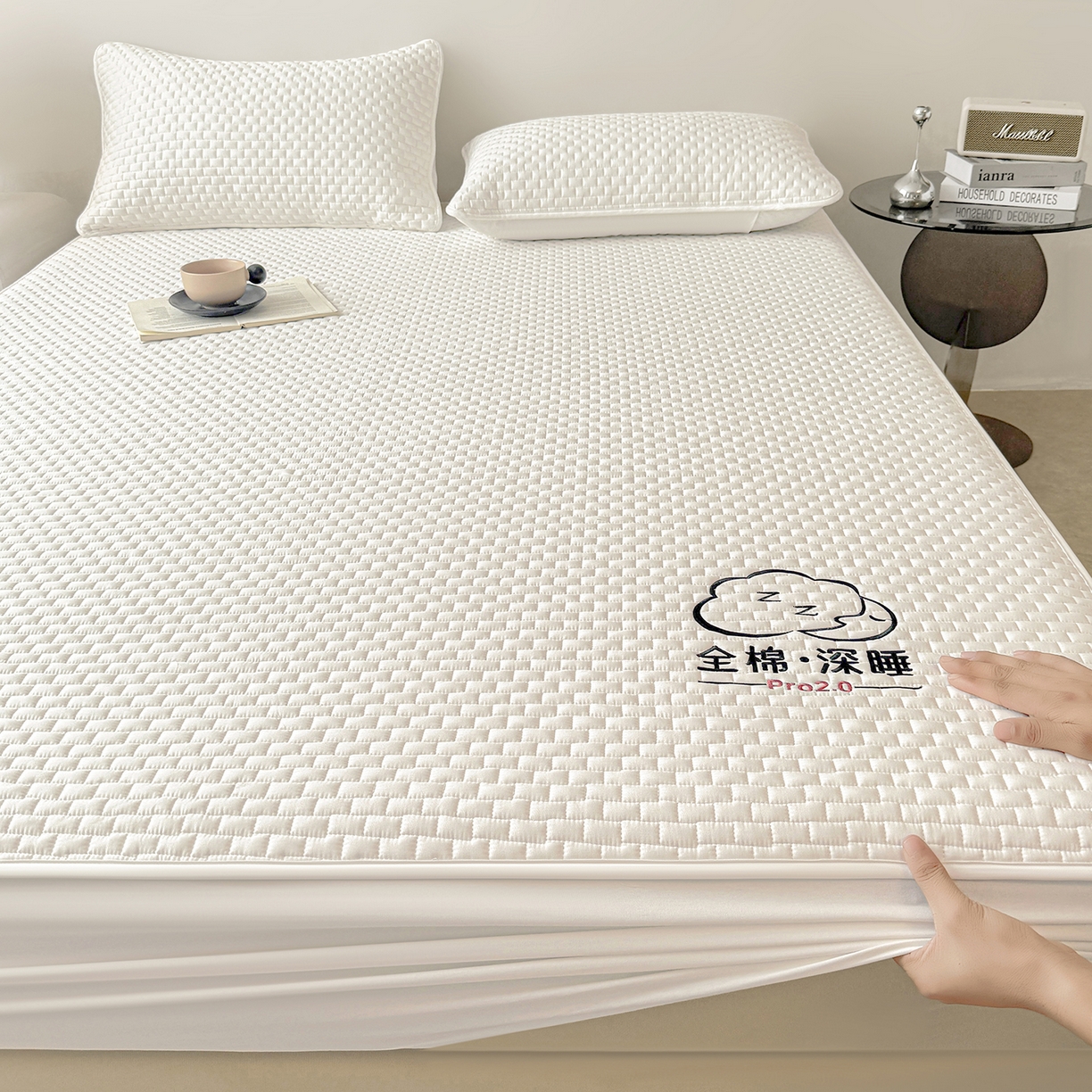 91家纺网 家纺一手货源 找家纺 （总）居眠 2025新款莱尔-100%全棉棉花床笠