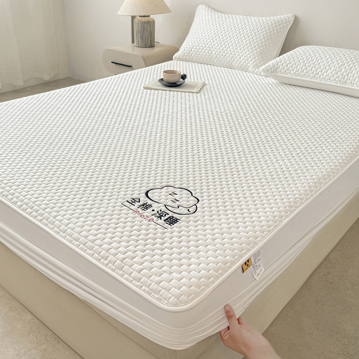 91家纺网 家纺一手货源 找家纺 （总）居眠 2025新款莱尔-100%全棉棉花床笠