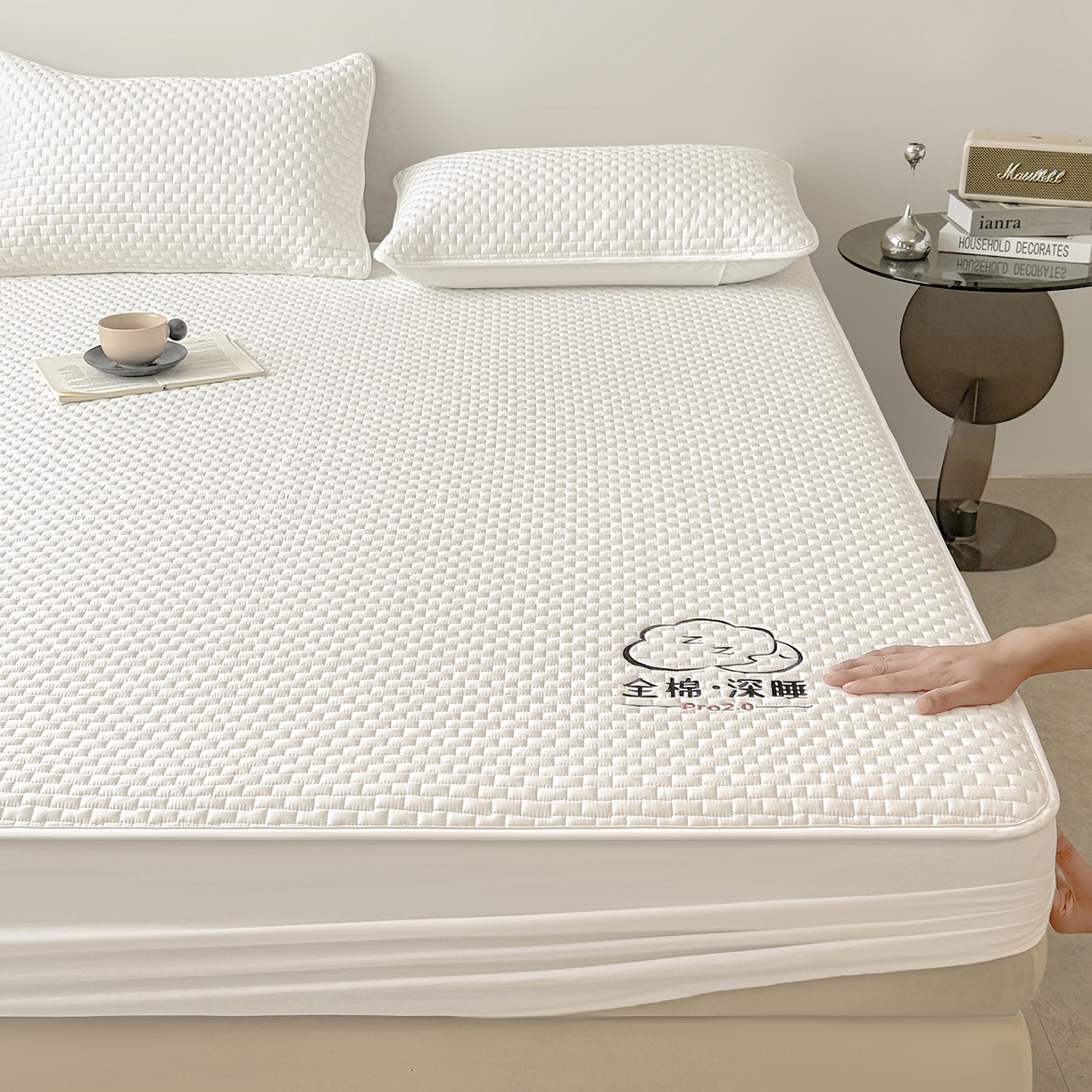 91家纺网 家纺一手货源 找家纺 （总）居眠 2025新款莱尔-100%全棉棉花床笠