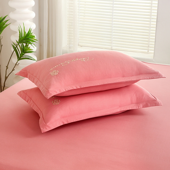 91家纺网 家纺一手货源 找家纺 （总）天之悦家纺 2025新款水洗棉刺绣四件套-花颜