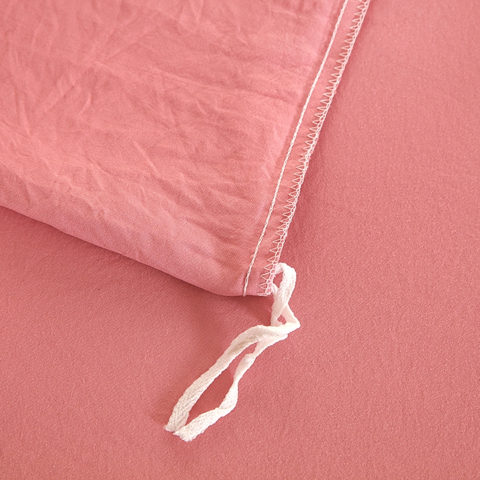 91家纺网 家纺一手货源 找家纺 天之悦家纺 2025新款水洗棉刺绣四件套-花颜 花颜-粉