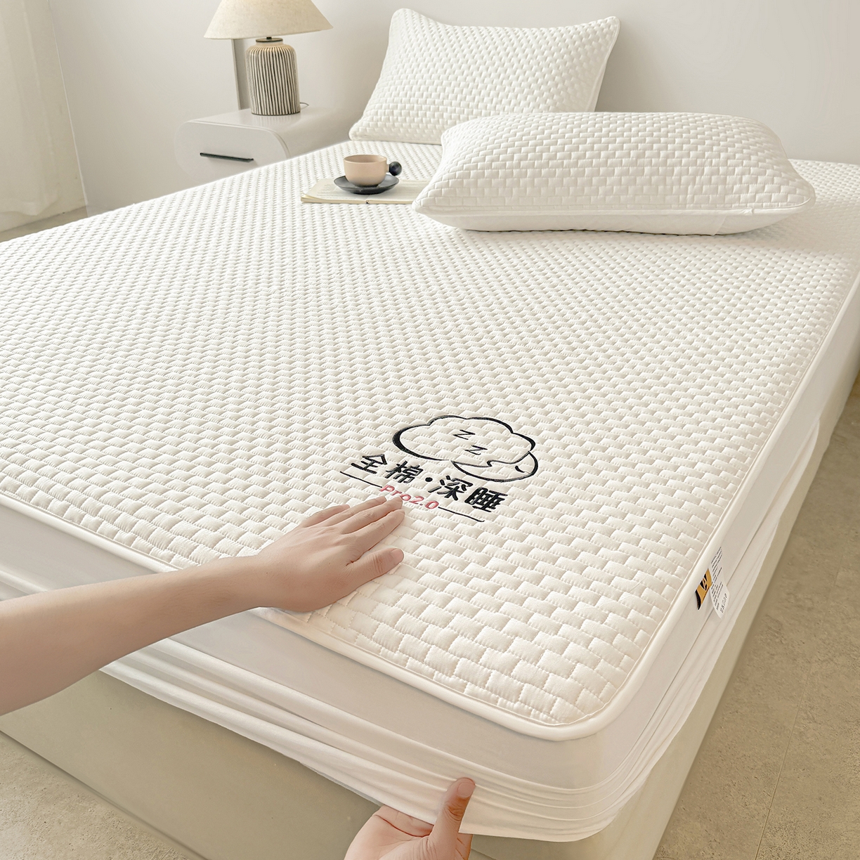 91家纺网 家纺一手货源 找家纺 （总）居眠 2025新款莱尔-100%全棉棉花床笠