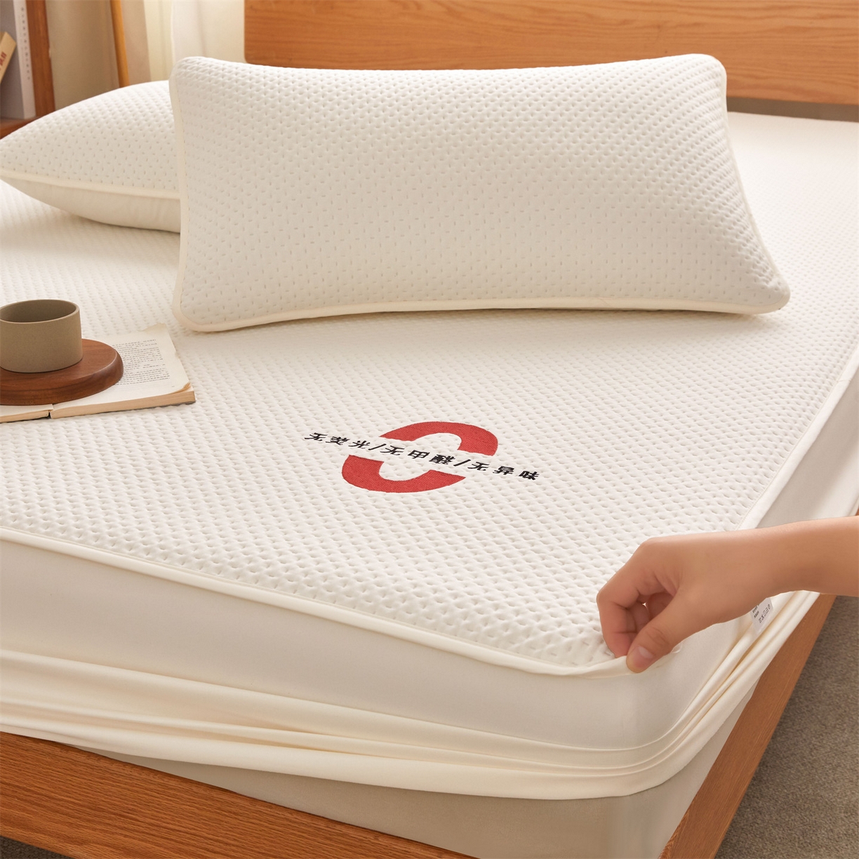 91家纺网 家纺一手货源 找家纺 （总）居眠 2025新款安睡-防水棉花床笠,安睡-白,安睡-卡,安睡-灰,安睡-蓝,安睡-粉