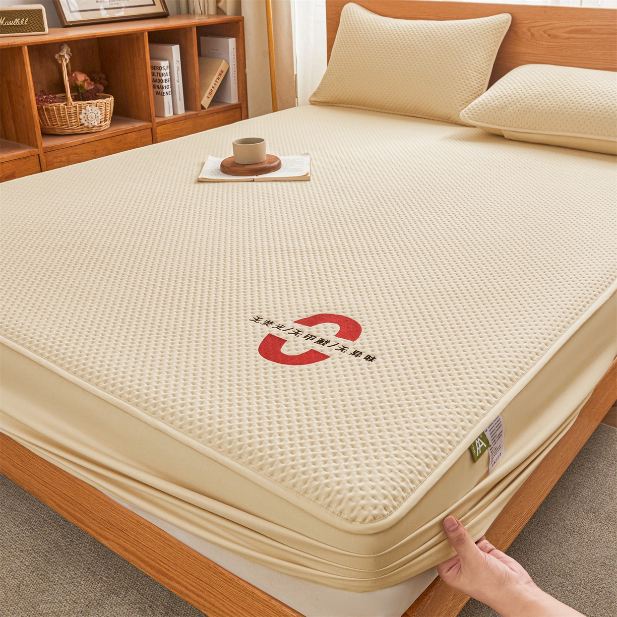 91家纺网 家纺一手货源 找家纺 居眠 2025新款安睡-防水棉花床笠 安睡-卡