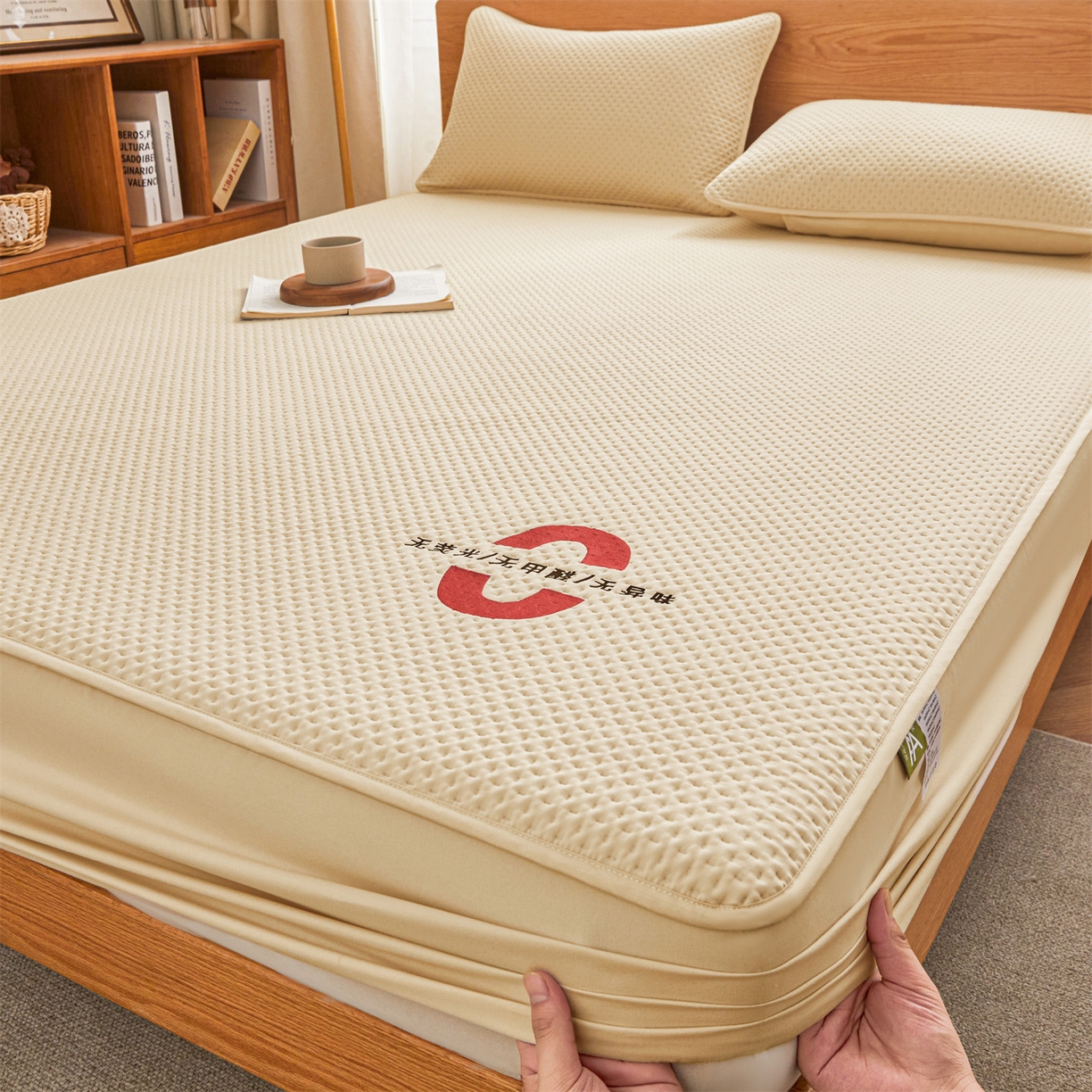 91家纺网 家纺一手货源 找家纺 居眠 2025新款安睡-防水棉花床笠 安睡-卡