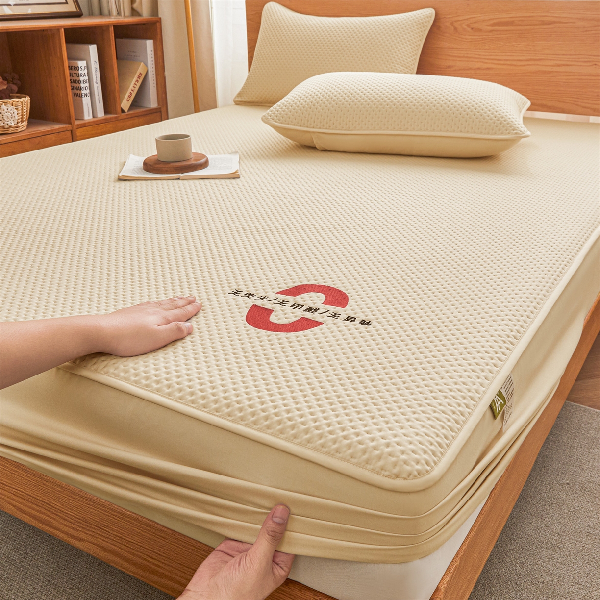 91家纺网 家纺一手货源 找家纺 居眠 2025新款安睡-防水棉花床笠 安睡-卡