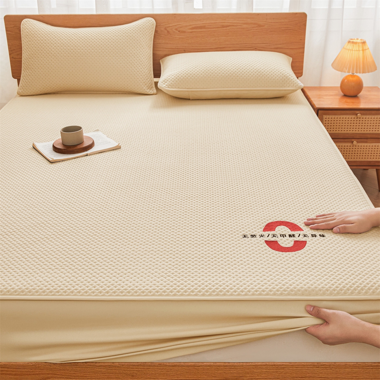 91家纺网 家纺一手货源 找家纺 居眠 2025新款安睡-防水棉花床笠 安睡-卡