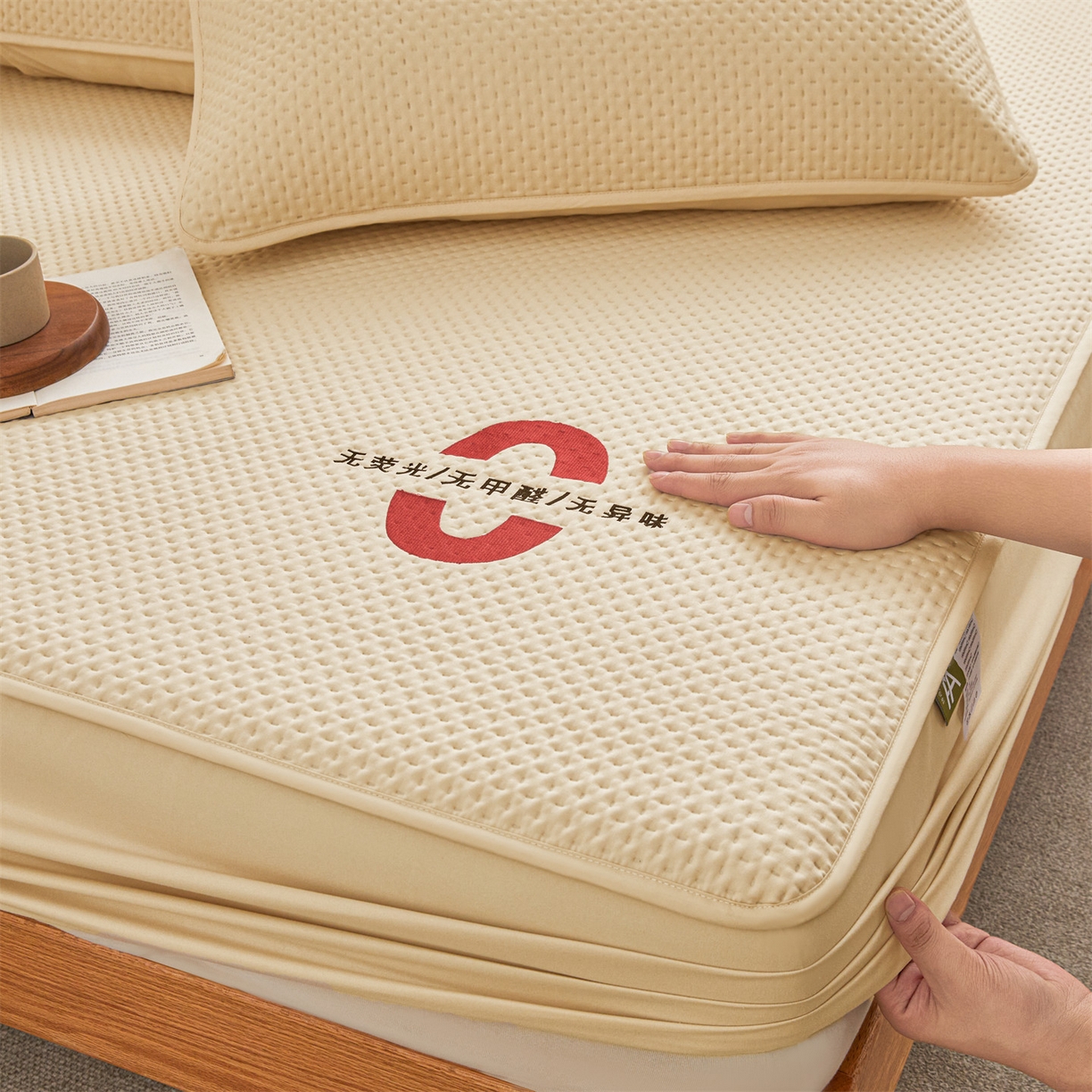 91家纺网 家纺一手货源 找家纺 居眠 2025新款安睡-防水棉花床笠 安睡-卡