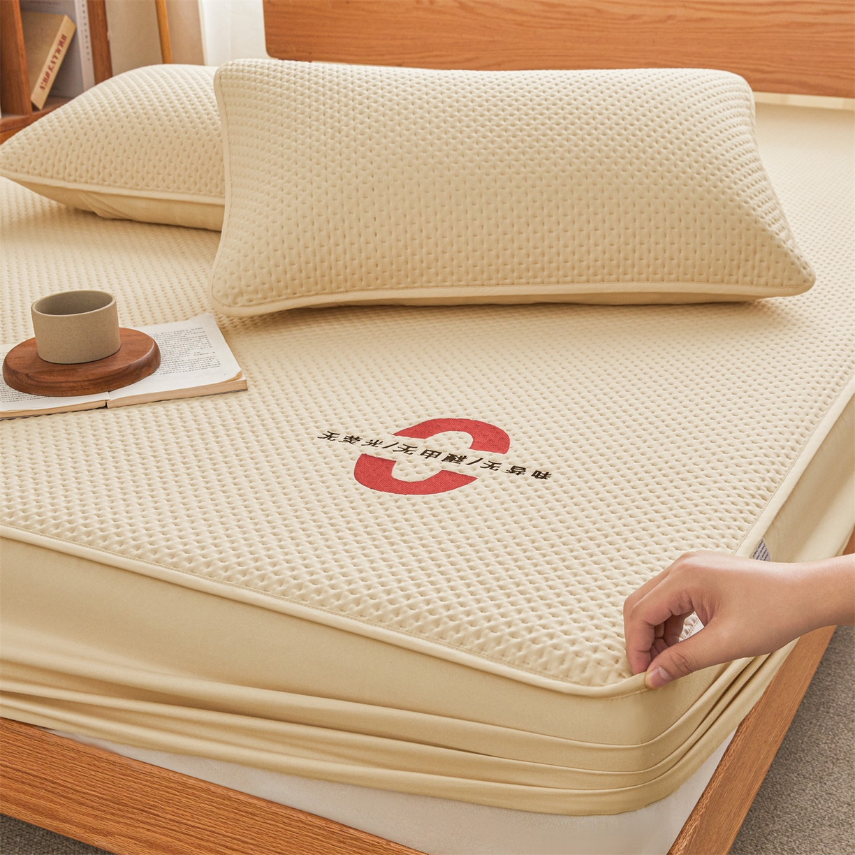 91家纺网 家纺一手货源 找家纺 居眠 2025新款安睡-防水棉花床笠 安睡-卡