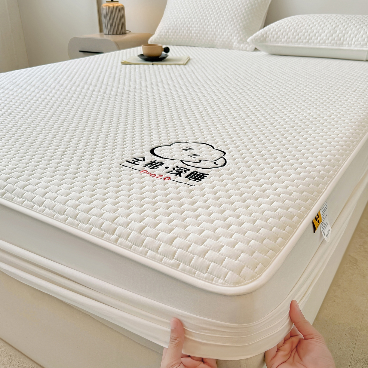 91家纺网 家纺一手货源 找家纺 （总）居眠 2025新款莱尔-100%全棉棉花床笠