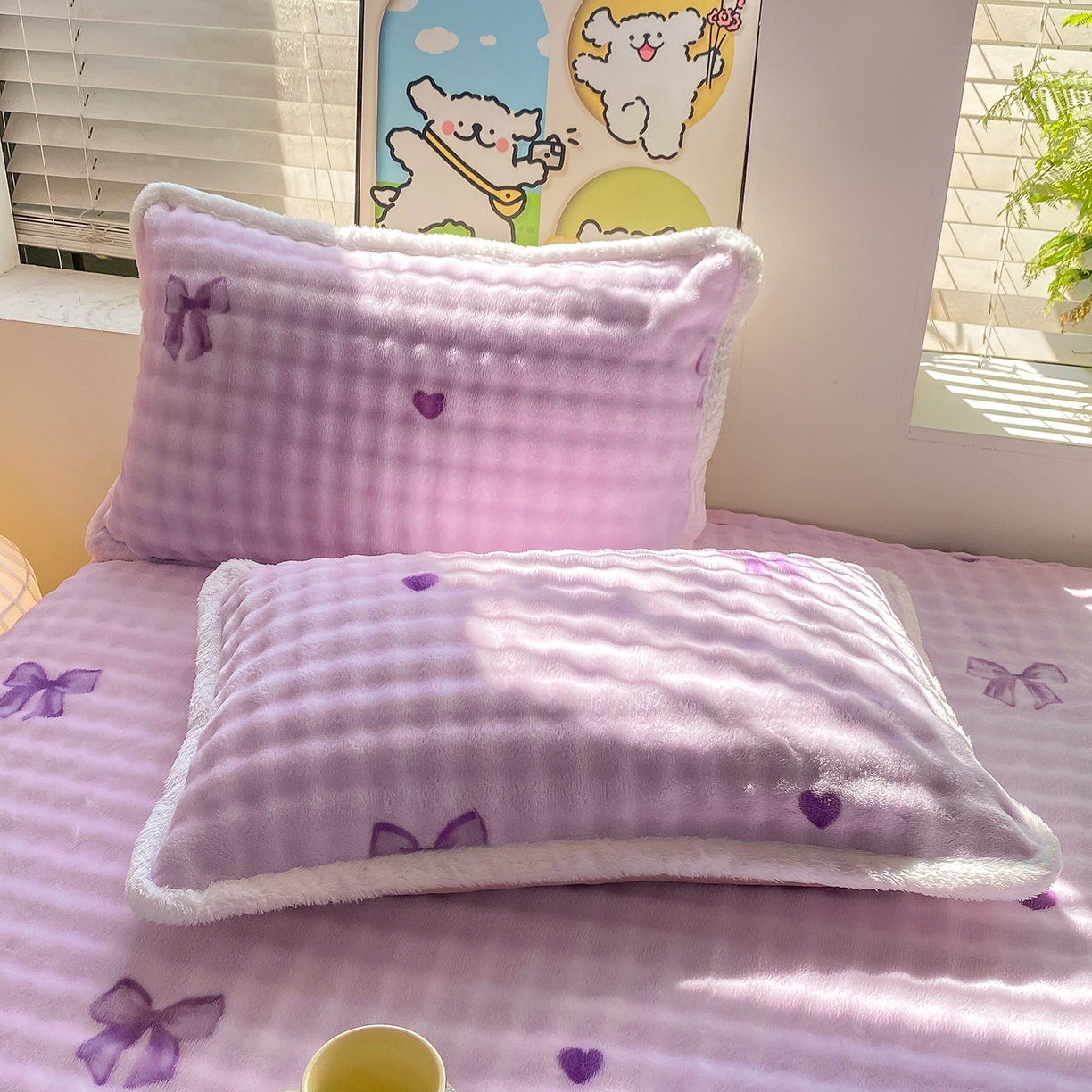 91家纺网 家纺一手货源 找家纺 眠势力 2025新款暖绒泡泡床笠单件冬季保暖床罩牛奶绒床垫保护套 罗马情节【暖绒泡泡床笠】