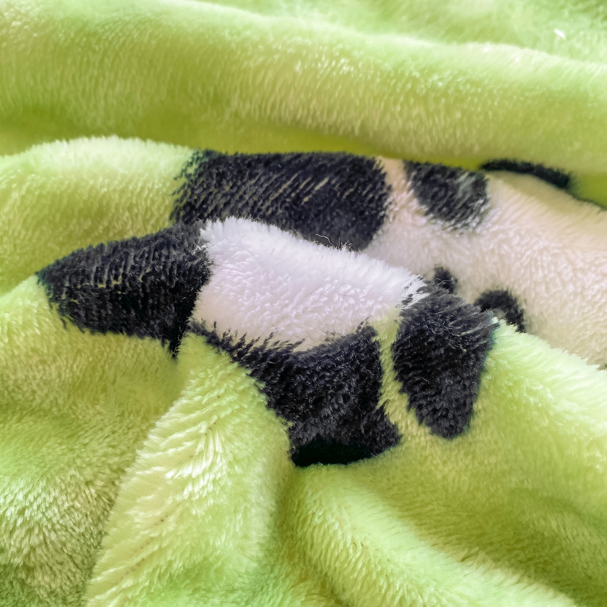 91家纺网 家纺一手货源 找家纺 眠势力 2025新款暖绒泡泡床笠单件冬季保暖床罩牛奶绒床垫保护套 熊猫【暖绒泡泡床笠】