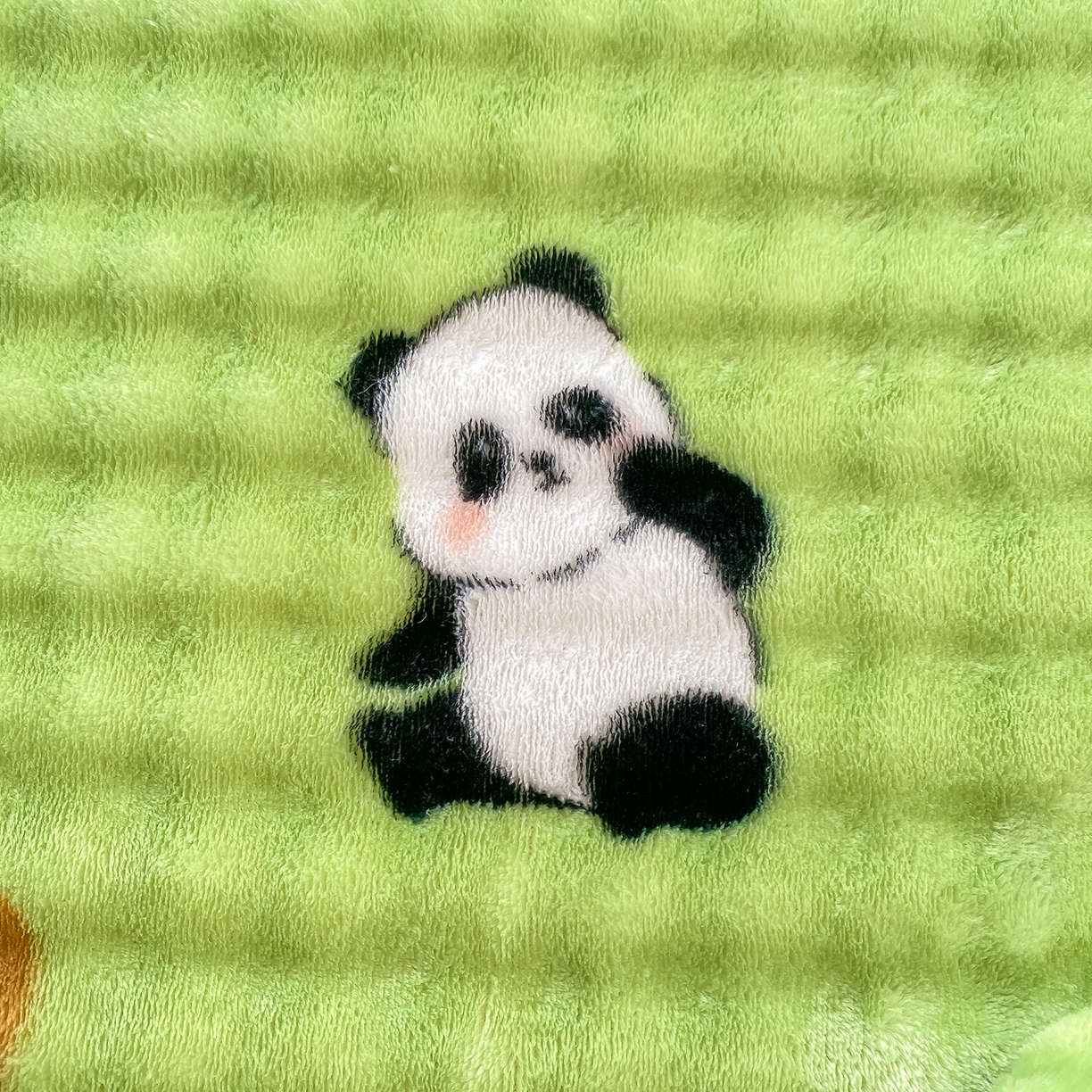 91家纺网 家纺一手货源 找家纺 眠势力 2025新款暖绒泡泡床笠单件冬季保暖床罩牛奶绒床垫保护套 熊猫【暖绒泡泡床笠】