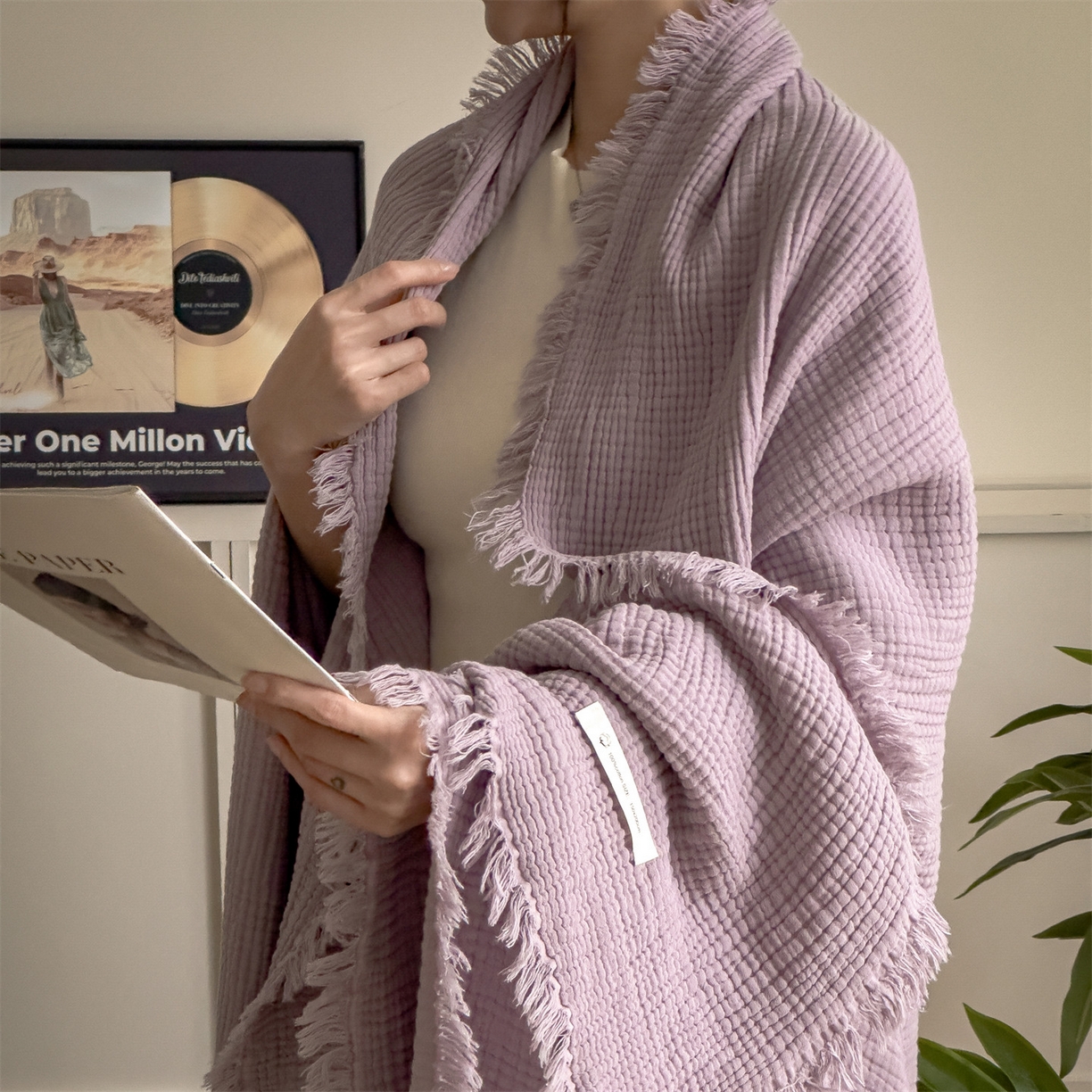 91家纺网 家纺一手货源 找家纺 （总）兄弟坊 2026新款美拉德全棉夏被纱布毯空调毯飞机毯