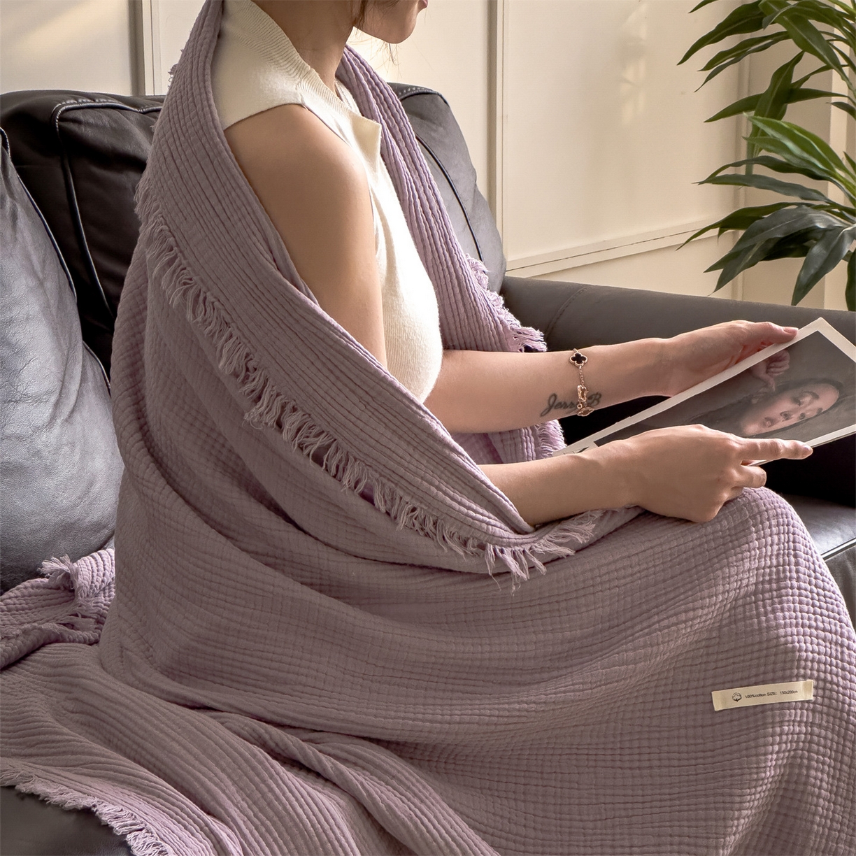 91家纺网 家纺一手货源 找家纺 （总）兄弟坊 2026新款美拉德全棉夏被纱布毯空调毯飞机毯